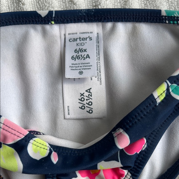 Carter's Navy Floral Kids Bikini Bottom - Picture 4 of 5